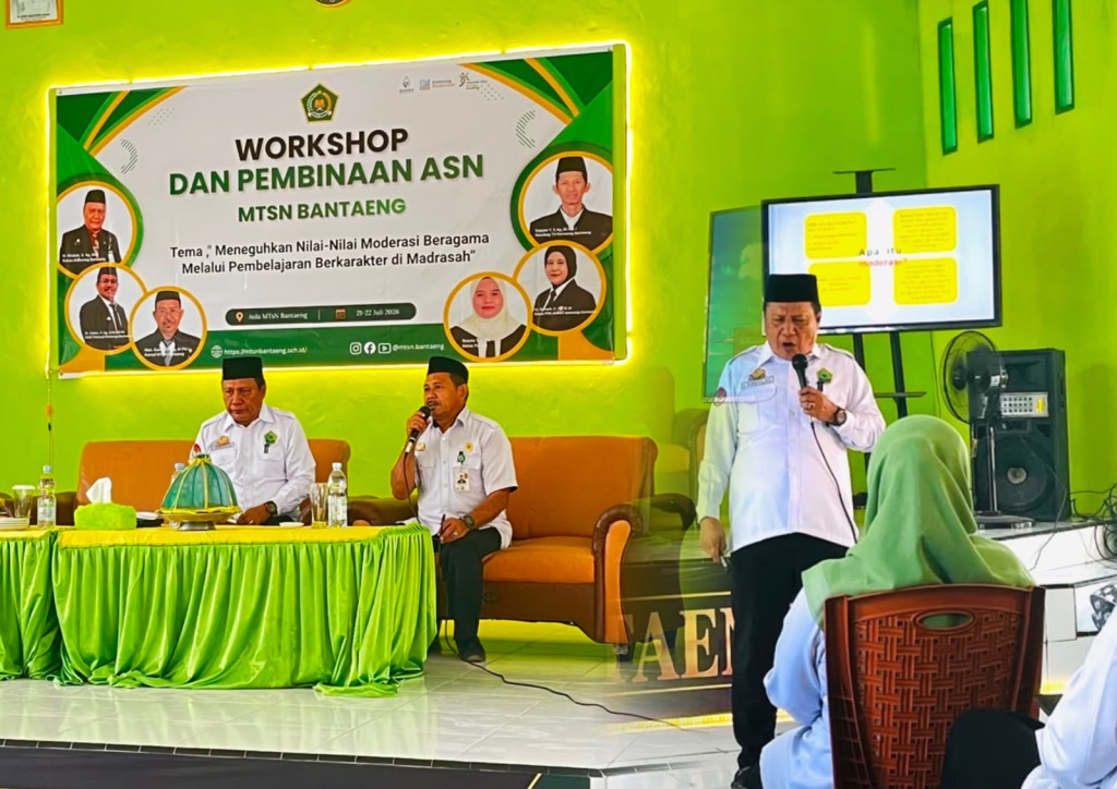 Perkuat Nilai Inklusif, MTsN Bantaeng Gelar Workshop Moderasi Beragama Bersama Kakan Kemenag