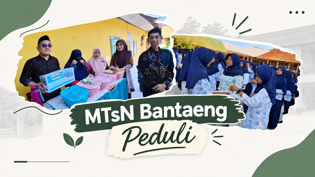 Peduli Sesama, MTsN Bantaeng Buka Donasi untuk Korban Kebakaran di Desa Tombolo