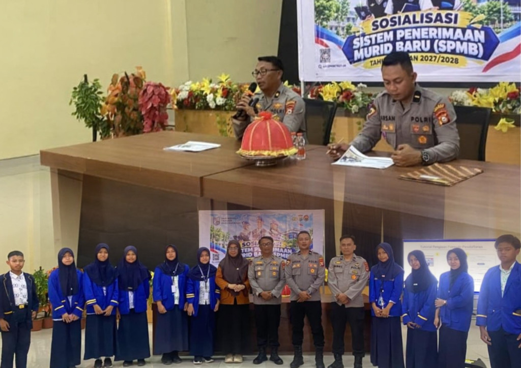 Jaring Bibit Unggul Daerah, Polres Bantaeng Sosialisasikan SPMB SMA Kemala Taruna Bhayangkara dan Undang 10 Murid Terbaik MTsN Bantaeng